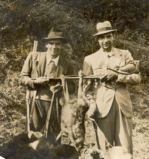 Antonio Piardi (Gal) e Secondo Viotti (Dize), Bovegno sett. 1946