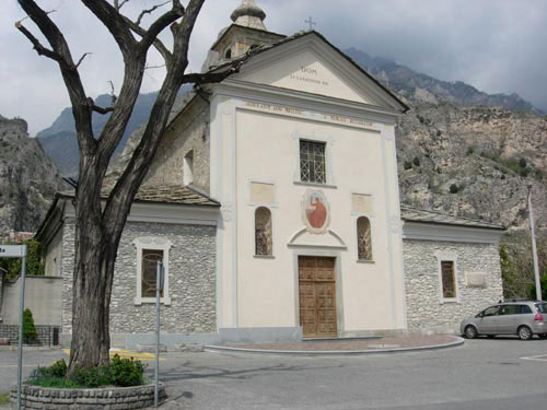 Chiesa di San Giovanni Battista in Foresto di Bussoleno (Val Susa), di cui fu Vice Parroco Don Gian Piero Piardi