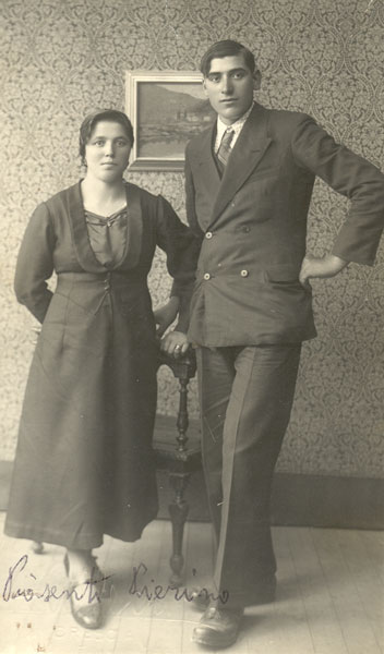 Ines-Piardi-dei-Brine-e-Pietro-Piasenti-Pelinga-sposi-l'anno-1936-Pezzaze