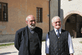 Licio - Piardi  e il Don -  Don Gian Piero Piardi da Susa, Vicario Episcopale, con Licio Piardi, "Pizzicagnolo" col fratello Luciano, fornaio, da Cizzolo.