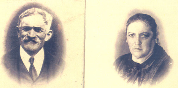 Piardi Giovan Maria 1875 e la sposa M. Bontacchio
