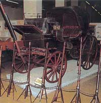 A coach used by Giuseppe Garibaldi in Brescia's Civic Museum of the Risorgimento