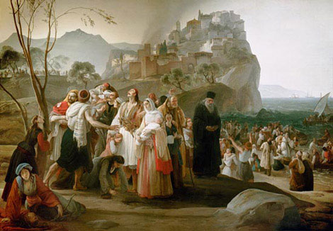 Francesco Hayez - I profughi di Parga, 1831 (Italia - Brescia, Pinacoteca Tosio Martinengo)