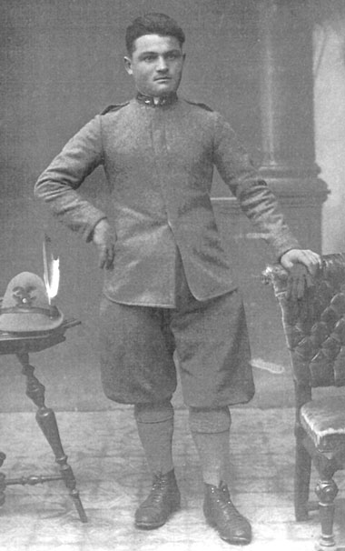 Battista Piardi da Pezzaze, Alpino, l'anno 1924