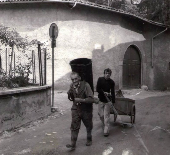 Cesare 'Gino' Piardi col figlio Giovanni