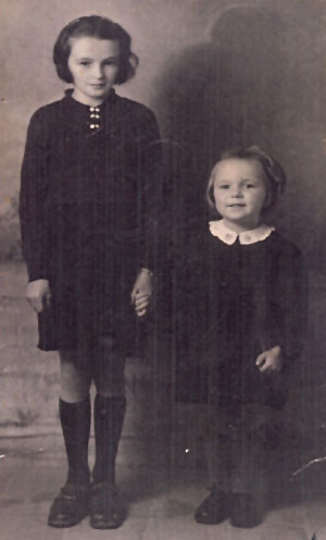 Vincenza e Adele Piardi, anni 1940